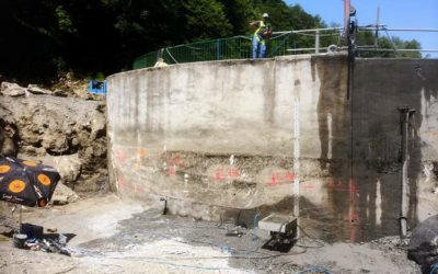Arasement du barrage de Castelvieil à Bagnères de Luchon (31)