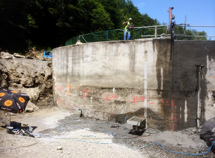 Arasement barrage de Castelvieil par Stifor