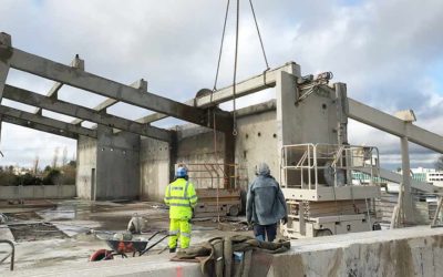 Déconstruction par sciage d’une ancienne blanchisserie à Poitiers