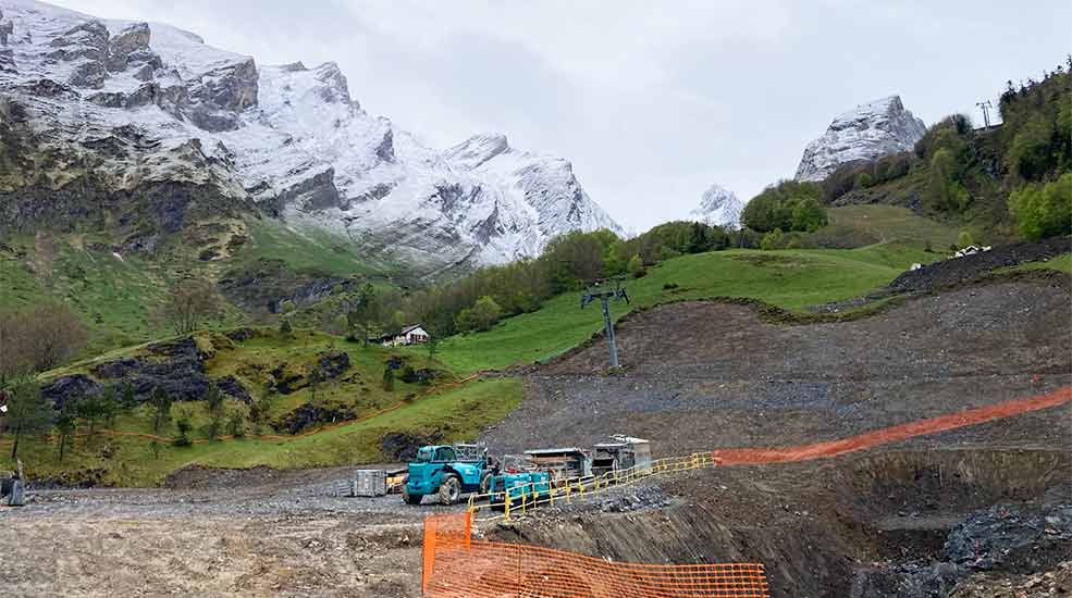 Sciages massifs rocheux à Gourette (64)